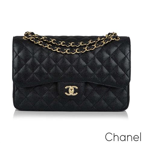 chanel classic flap black bag gold|chanel classic flap black jumbo.